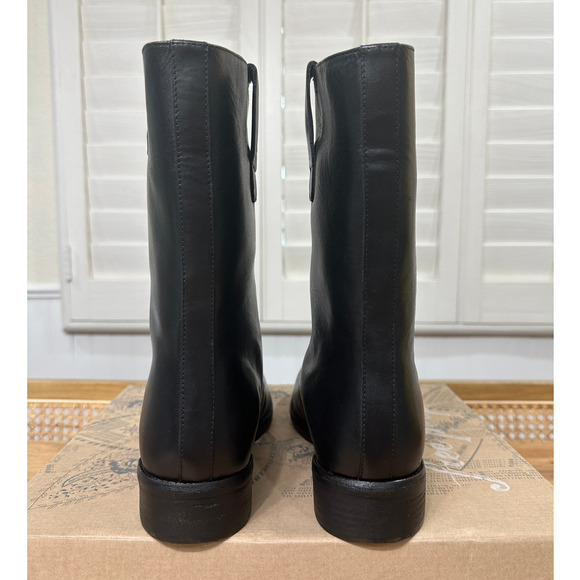 Free People Easton Equestrian Ankle Boot Black Leather Upper Size 9 US 40 EU NIB - Picture 11 of 16